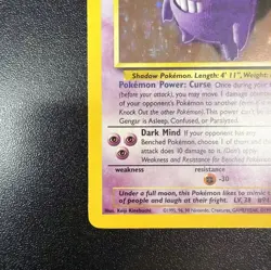 1999 Pokemon TCG Fossil Unlimited Gengar Holo Rare 5/62 WoTC NM - LP - Image 4