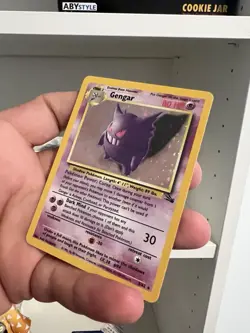 Pokemon TCG Gengar Fossil Holo Rare Unlimited 5/62 English 1999 80HP - Image 3