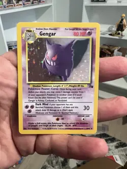 Pokemon TCG Gengar Fossil Holo Rare Unlimited 5/62 English 1999 80HP - Image 4
