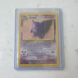 Gengar 5/62 Fossil Holo Rare Pokemon TCG Card English 1999 condition-LP/HP - Image 2