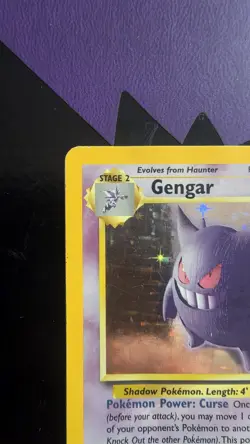Pokemon Gengar TCG Fossil Holo Card 5/62 Unlimited Holo Rare (1999) - Image 2