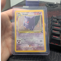 WOTC Gengar 5/62 Fossil Holo Rare 1999 English Unlimited 80 HP Pokemon TCG - Image 1