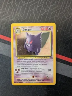 WOTC Gengar 5/62 Fossil Holo Rare 1999 English Unlimited 80 HP Pokemon TCG - Image 4