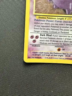 Pokemon TCG Gengar 5/62 Fossil Holo Rare LP MP Vintage WOTC 1999 80hp - Image 5