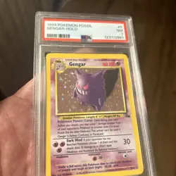 Pokemon 1999 Fossil Gengar 5/62 Holo Rare Unlimited PSA 7 English - Image 3