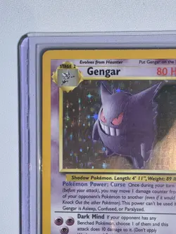 Pokemon Gengar Holo Rare Unlimited 5/62 Fossil Set 1999 TCG - Image 2