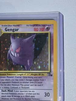 Pokemon Gengar Holo Rare Unlimited 5/62 Fossil Set 1999 TCG - Image 3