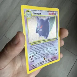 Pokemon Gengar TCG Fossil Holo Card 5/62 Unlimited Holo Rare (1999) LP - Image 2