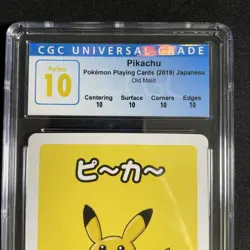 CGC 10 PERFECT - Pikachu Old Maid Playing Cards 2019 Pokemon Japanese POP 23 - Image 3