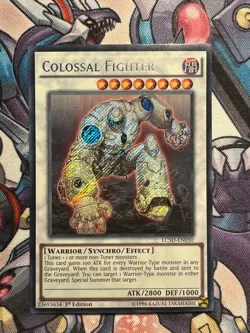 Colossal Fighter LC5D EN030 Secret Rare 1st Edition YuGiOh Card - Image 1