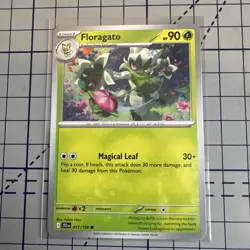 Floragato Pokemon TCG Journey Together Card 017 Common Stage 1 - Image 1