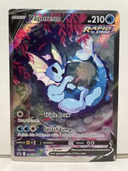 Vaporeon V SWSH181 Sword & Shield Promo Cards Holo English HP 210 - Image 1