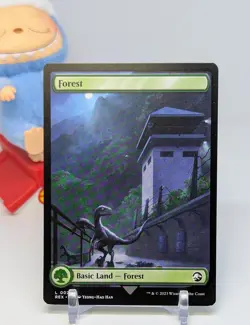 Forest (Borderless) 🦖 NM 🦖 Jurassic World 🦖 Magic The Gathering MTG #25 - Image 1