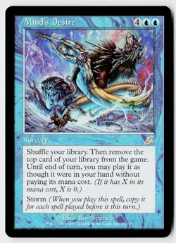 MTG Scourge #41 Mind's Desire Near Mint or Better - Image 1
