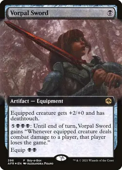 1x Vorpal Sword - Foil Extended NM Eng MTG - Adventures in the Forgotten Realms - Image 1