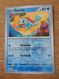 Squirtle - Scarlet & Violet 151 - 007/165 - Reverse Holo - Pokemon TCG - Image 1