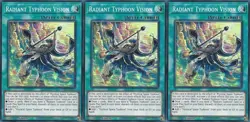 3x Radiant Typhoon Vision | RA05-EN075 | SR | 1st Ed | NM | YuGiOh - Image 1