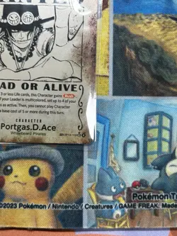One Piece OP13-119 Portgas D. Ace WANTED POSTER ERROR Pre-Errata - Image 4
