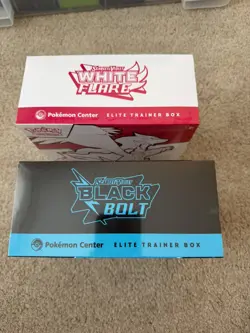 Pokemon Center Black Bolt White Flare Elite Trainer Box ETB TCG New & Sealed - Image 2