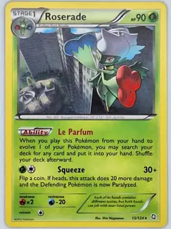 Roserade 15/124 Pokemon - Black and White Dragons Exalted MP - Image 1