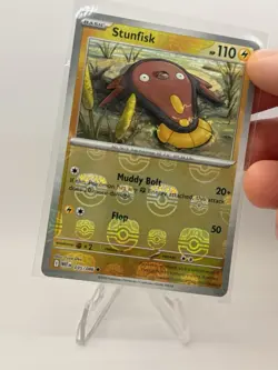 Stunfisk 035/086 NM - master ball Holo - 2025 S&V TCG Pokemon White Flare - Image 2