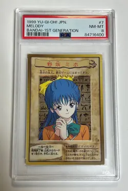 PSA 8 Melody 7 Yu Gi Oh! Bandai 1st Generation Japanese 1999 - Image 1