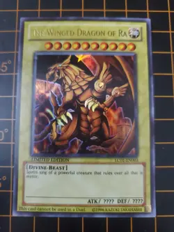 The Winged Dragon of Ra LC01 Ltd. Ed. Ultra Rare YuGiOh! TCG NM With Top Loader - Image 2