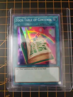 Toon Table of Contents DASA-EN043 Super Rare YuGiOh! NM With Top Loader - Image 1