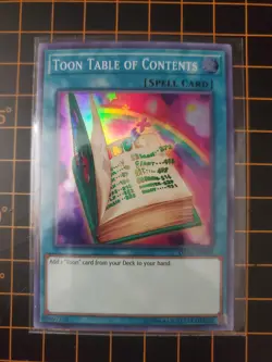 Toon Table of Contents DASA-EN043 Super Rare YuGiOh! NM With Top Loader - Image 2
