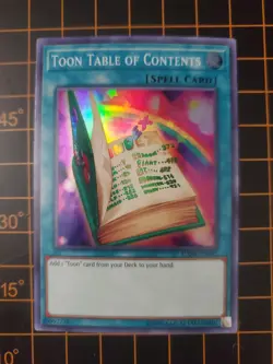 Toon Table of Contents DASA-EN043 Super Rare YuGiOh! NM With Top Loader - Image 3