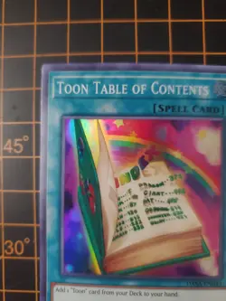 Toon Table of Contents DASA-EN043 Super Rare YuGiOh! NM With Top Loader - Image 5