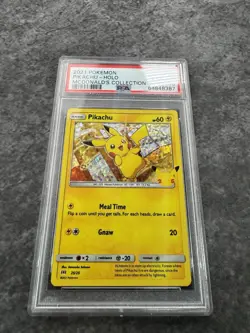2021 Pokemon McDonald's Collection PIKACHU Holo #25 PSA 10 Gem Mint 25th - Image 2