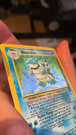 Pokemon Blastoise 2/130 Base Set 2 LP condition - Image 2