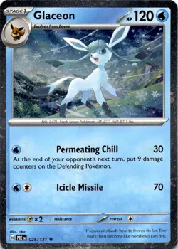 Glaceon - (Cosmos Holo) Rare Miscellaneous Cards & Products 025/131 NM - Image 1