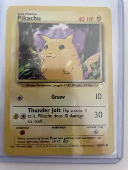 Pokemon Pikachu TCG E3 Promo Stamped Card 58/102 - Image 1
