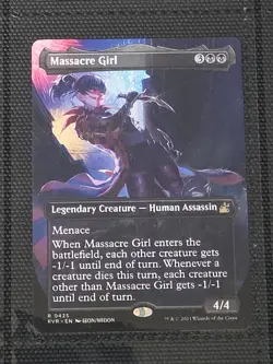 Massacre Girl (Anime Borderless) X1 RVR MTG Ravnica Remastered - Image 1