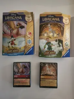 Disney Lorcana Into The Inkllands Lot Of 190 Cards Plus ...2 Starter Decks - Image 2