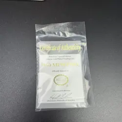 1999 Burger King Mewtwo Pokemon 23K Gold Plated Card With Box COA Vintage - Image 2