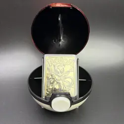 1999 Burger King Mewtwo Pokemon 23K Gold Plated Card With Box COA Vintage - Image 4
