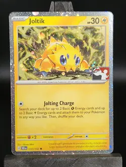 Pokemon Joltik - 050/142 Prize Pack Series Cards Cosmo Holo Pack Fresh - NM - Image 1