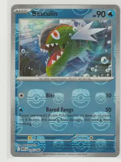Basculin Master Ball Holo Pokemon Card WHT 024/086 - Image 1