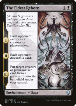 The Eldest Reborn #90 (Foil) (MP) Dominaria DOM Magic MTG - Image 1