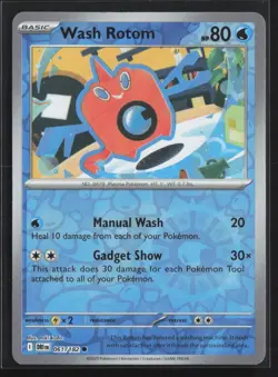 Pokemon TCG Destined Rivals - 061/182 Wash Rotom - Reverse Holo NM - Image 1