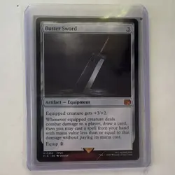 Buster Sword 0255 Mythic Foil English 2025 Final Fantasy MTG Artifact - Image 1