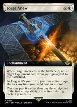 MTG Forge Anew - Extended Art, NM-Mint, English Universes Beyond: LOTR: Tales of - Image 1