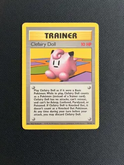 Clefairy Doll 70/102 Pokemon Card Trainer Base Collection Set Good Condition - Image 1