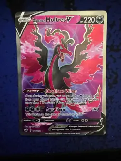 Pokemon Chilling Reign Galarian Moltres V (Full Art) 176/198 NM - Image 1