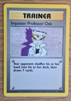 Pokemon TCG Imposter Professor Oak 73/102 Regular Rare NM/MINT - Image 1