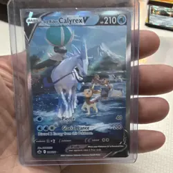 Pokemon TCG Ice Rider Calyrex V Full Art Holo Ultra Rare Chilling Reign 164/198 - Image 1
