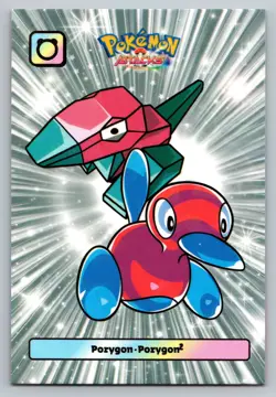 Porygon Porygon2 Attacks 2 Database Johto Cracked Ice Holo Pokemon - Image 1
